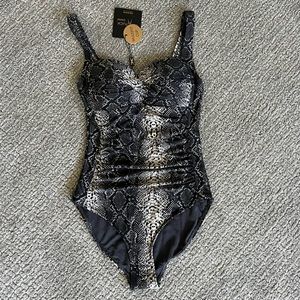 NWT One piece swimsuit Niptuck Swim reptile print